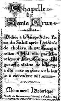 Fichier:6-oran santa cruz plaque commemorative-petit.jpg