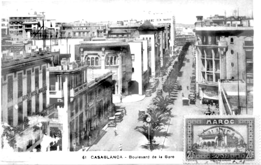Fichier:Casablanca avenue de la gare.jpg