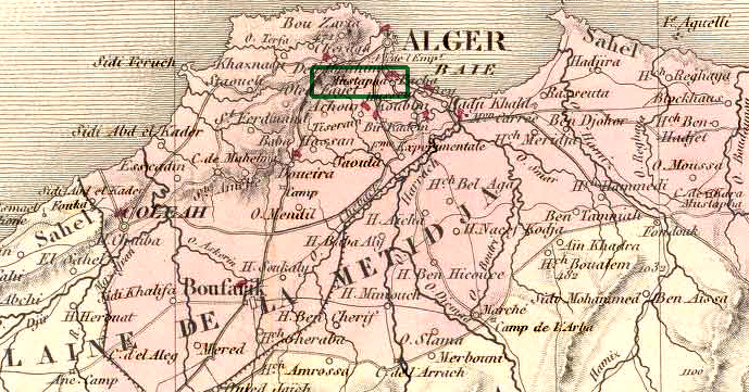 Fichier:Carte Mustapha (Algerois) 1850.jpg