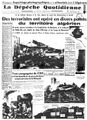 Dépêche quotidienne 1954 Les attentats