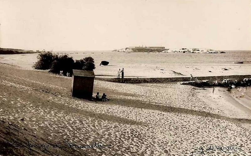 Fichier:Monastir plage sud 1950.jpg