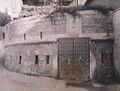 Le Tambour de San José, édifié en 1734. La plaque indique qu'il fut un important ouvrage servant d'entrée principale au système de communications souterraines entre les fortifications espagnoles.