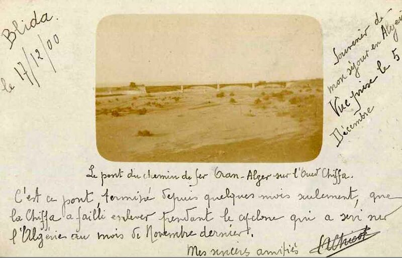 Fichier:Chiffa 1900 pont.jpg