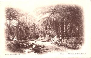 Marius MAURE-Biskra-Chemin de Sidi Barkat.JPG