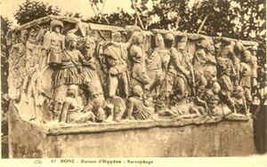 Bône Ruines d'Hippône sarcophage.jpg