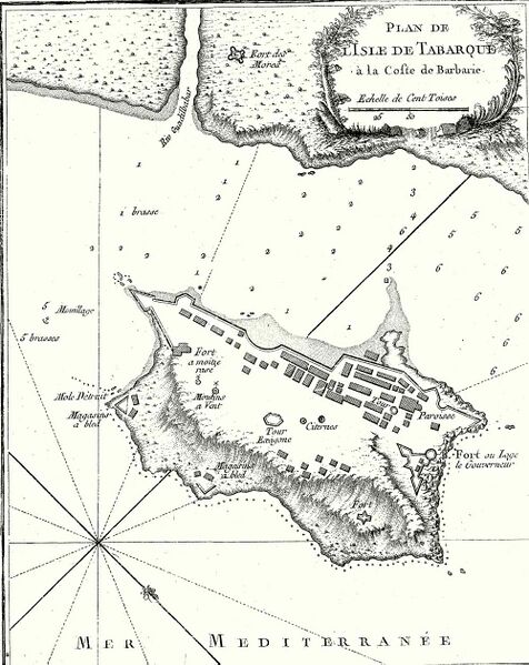 Fichier:Tabarka plan 1770.jpg